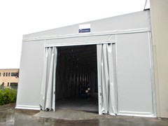 Tunnel mobile scorrevole in pvc a Scafati